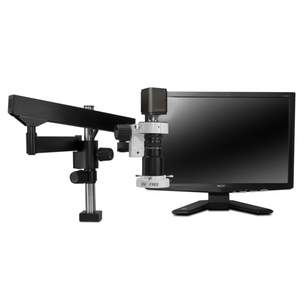 Scienscope Auto-Focus Digital Inspection System, Compact LED On Articulating Arm MAC-PK3-E2D-AF